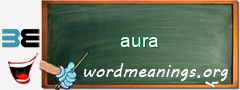 WordMeaning blackboard for aura